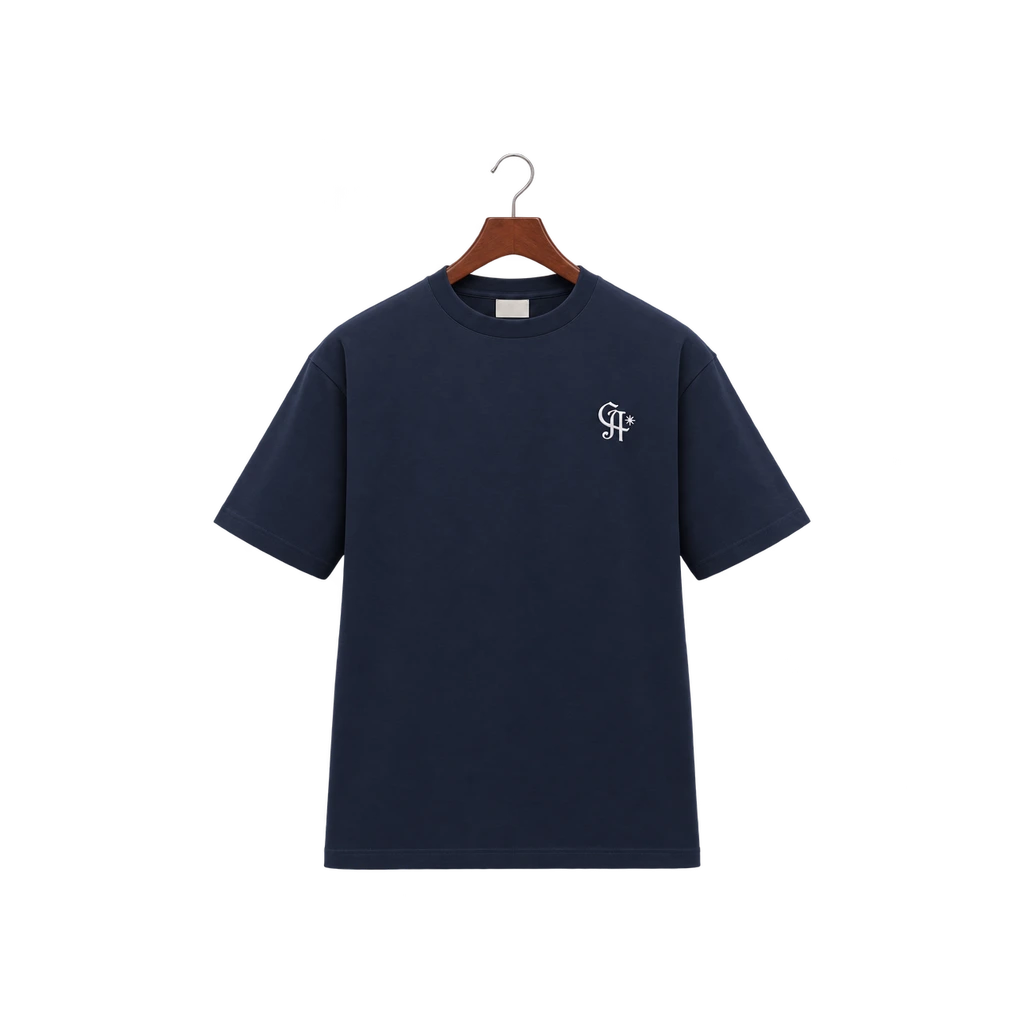 Navy logo T-shirt