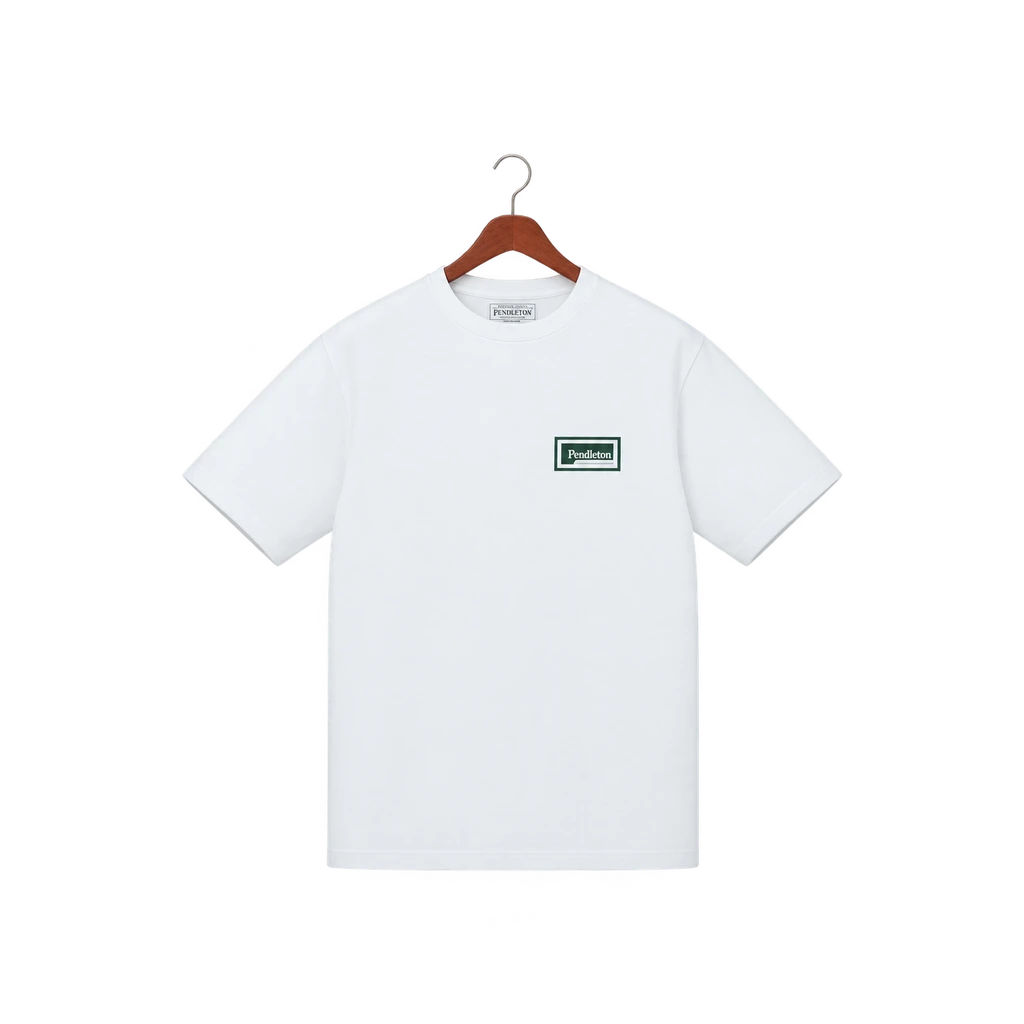 Pendleton white logo T-shirt