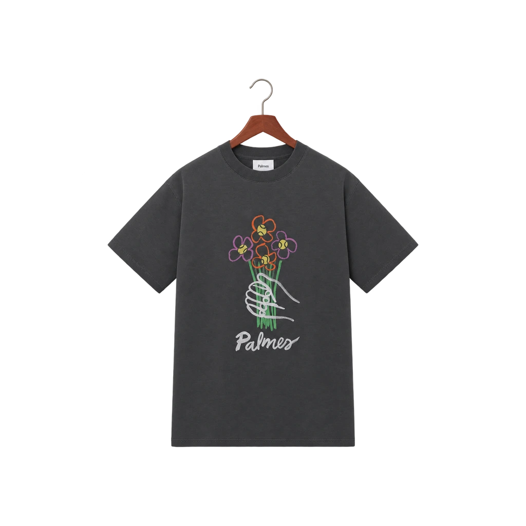 Palmes flower graphic tee